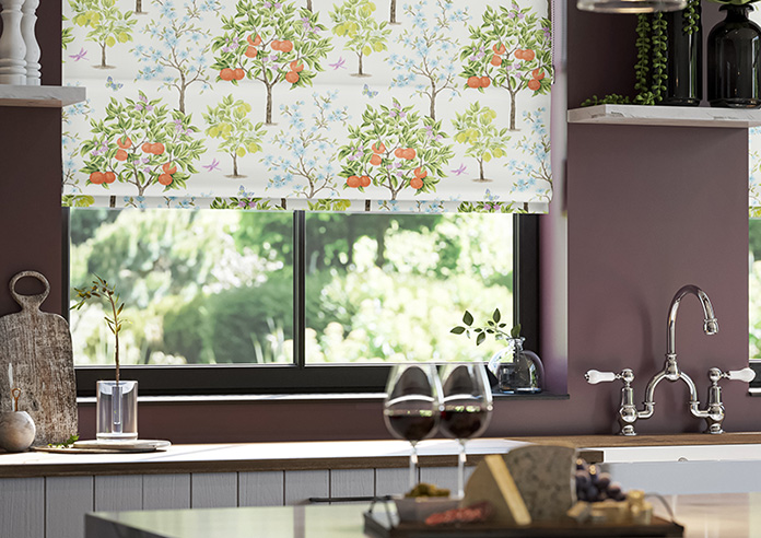 Lemon Grove, Blossom - Motorised Roman Blind - Image 5
